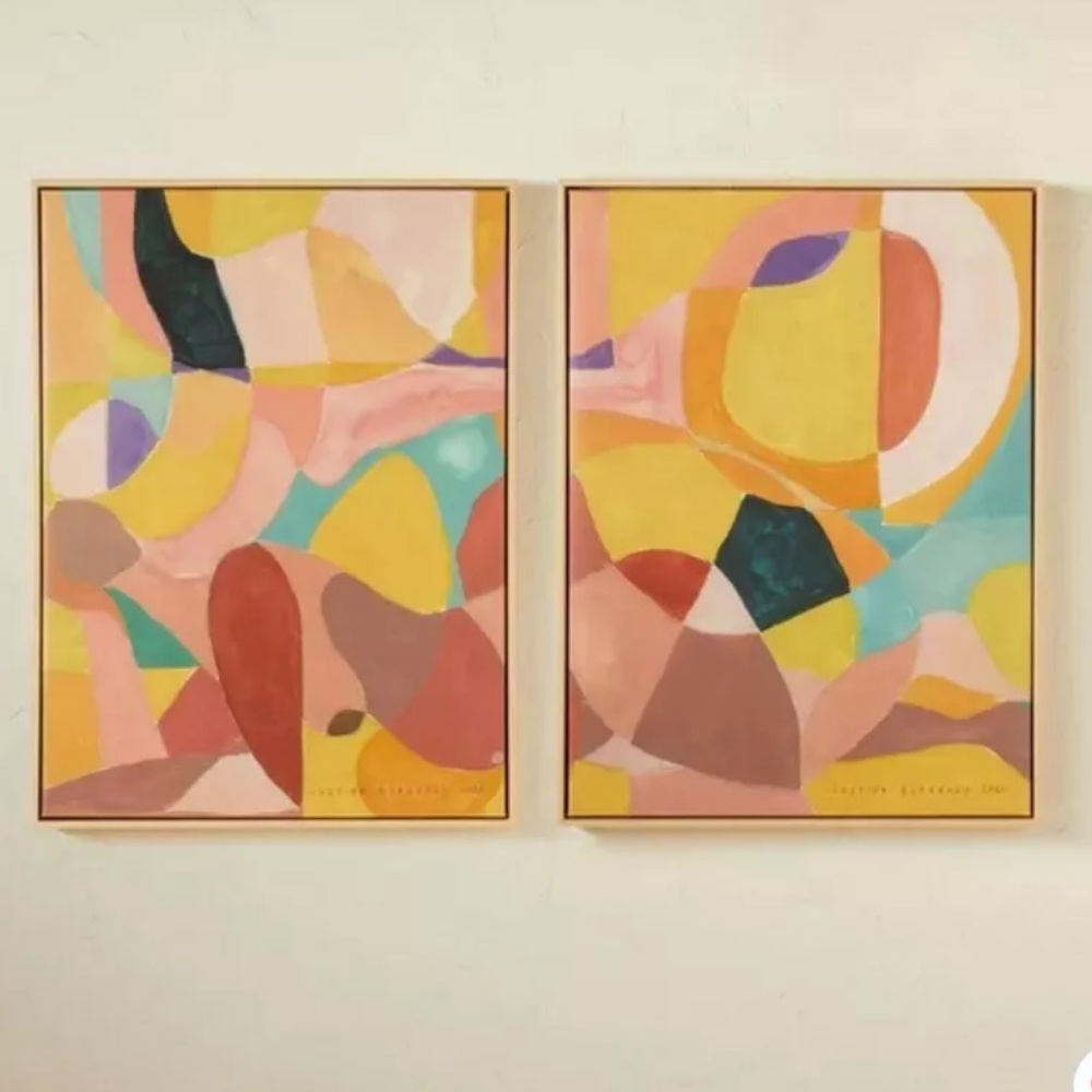 (Set) 18" x 24 Shapes and Lines Opalhouse Jungalow